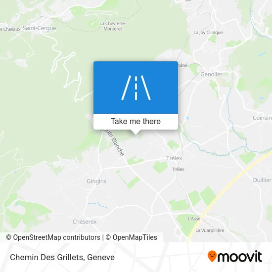 Chemin Des Grillets map
