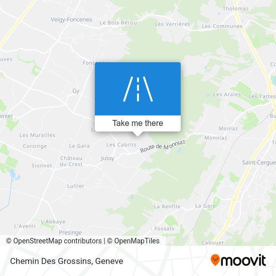 Chemin Des Grossins map