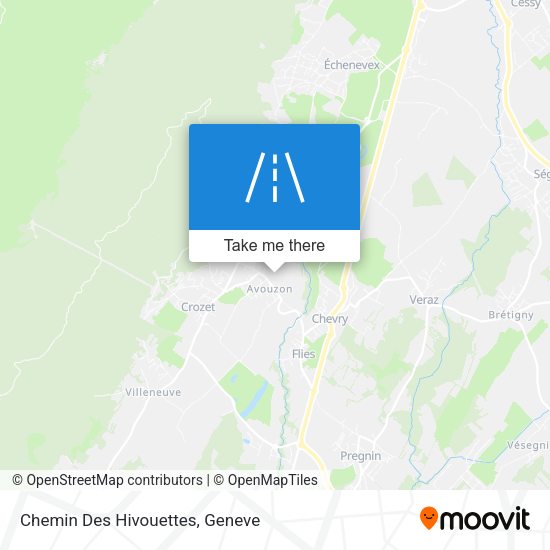 Chemin Des Hivouettes map