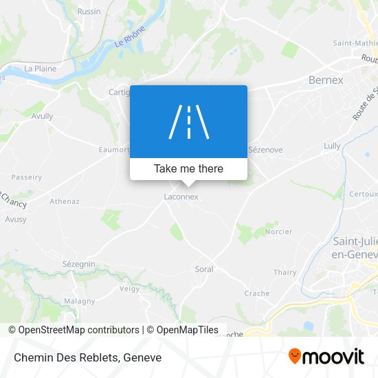 Chemin Des Reblets map