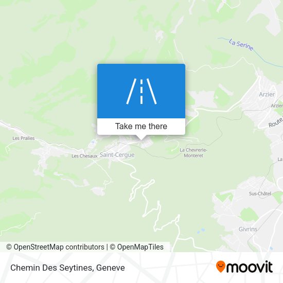 Chemin Des Seytines map