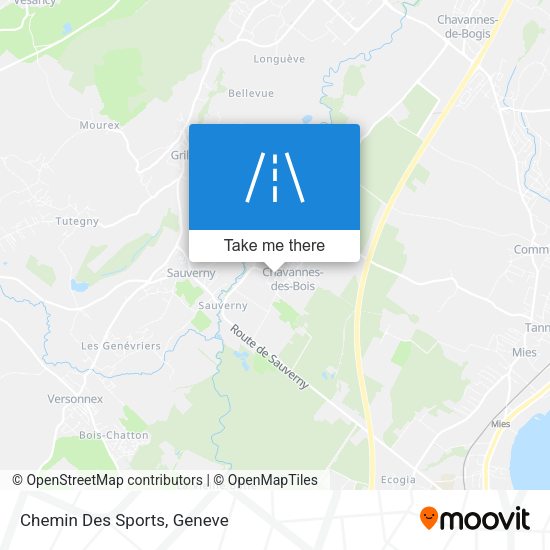Chemin Des Sports map
