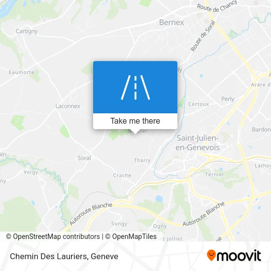 Chemin Des Lauriers map