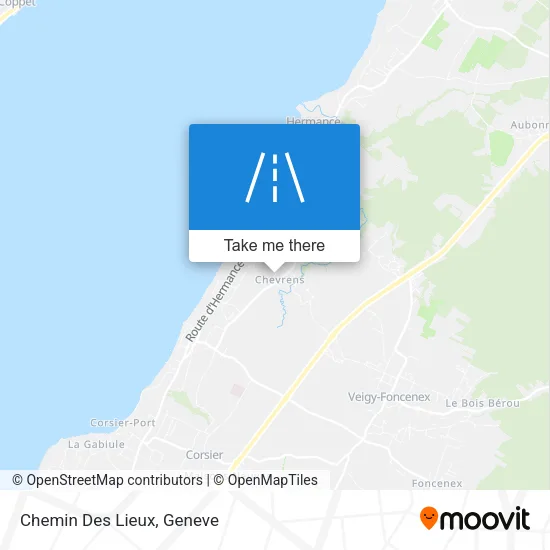 Chemin Des Lieux map