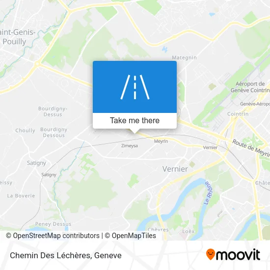 Chemin Des Léchères map