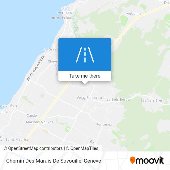 Chemin Des Marais De Savouille map