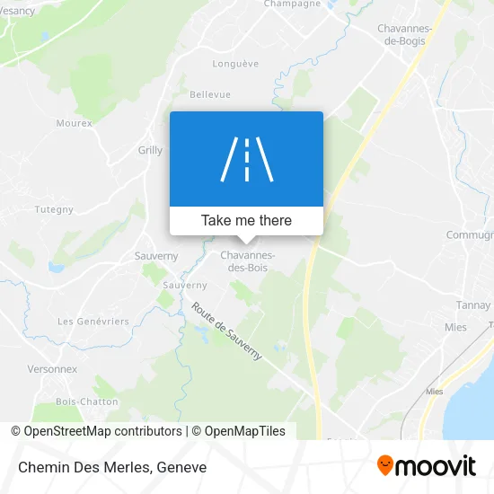 Chemin Des Merles map