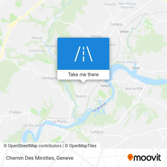 Chemin Des Mirottes map