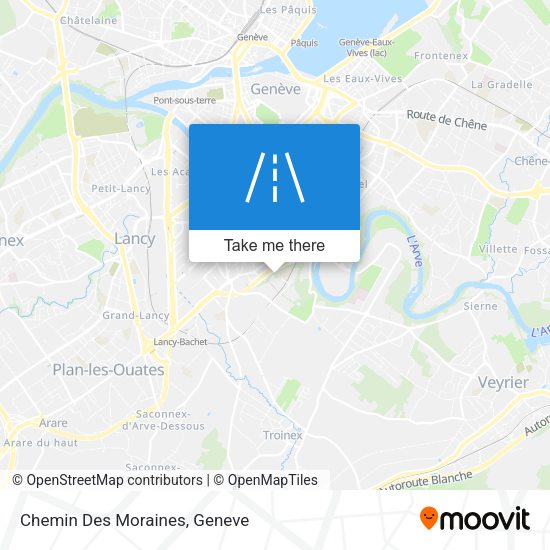 Chemin Des Moraines map