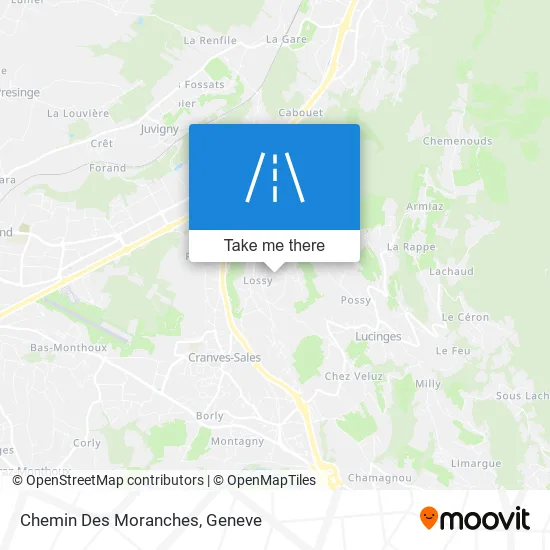 Chemin Des Moranches map