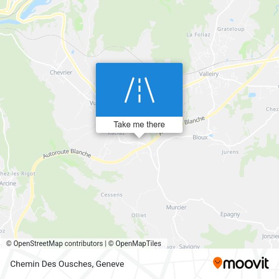 Chemin Des Ousches map