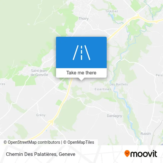 Chemin Des Palatières map