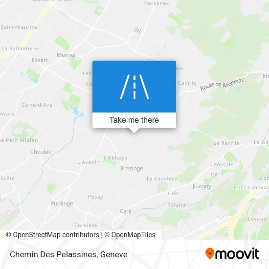 Chemin Des Pelassines map