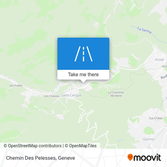 Chemin Des Pelesses map