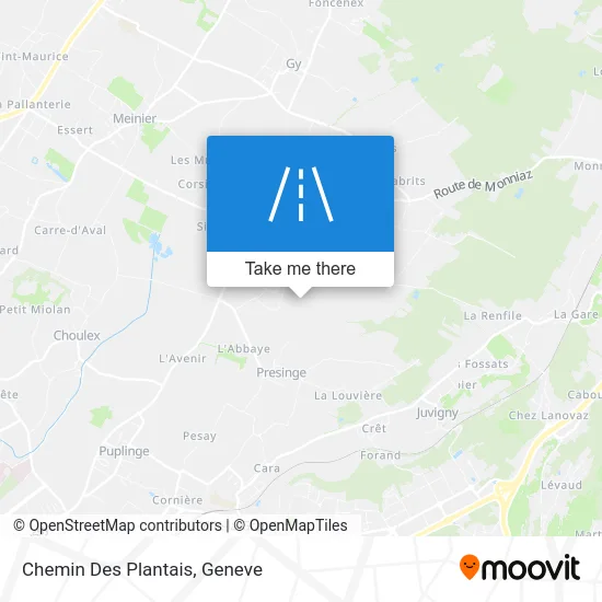 Chemin Des Plantais map