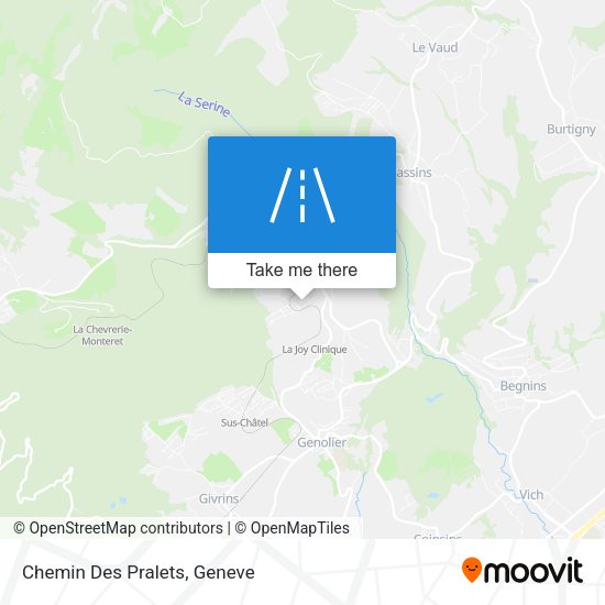 Chemin Des Pralets map