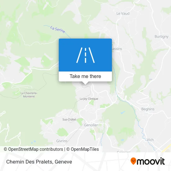 Chemin Des Pralets map