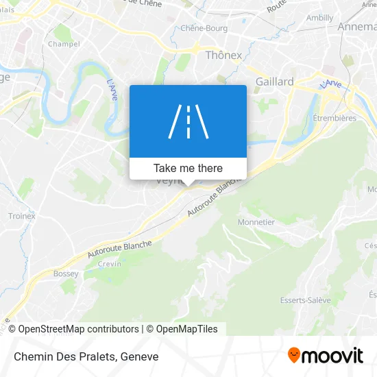 Chemin Des Pralets map