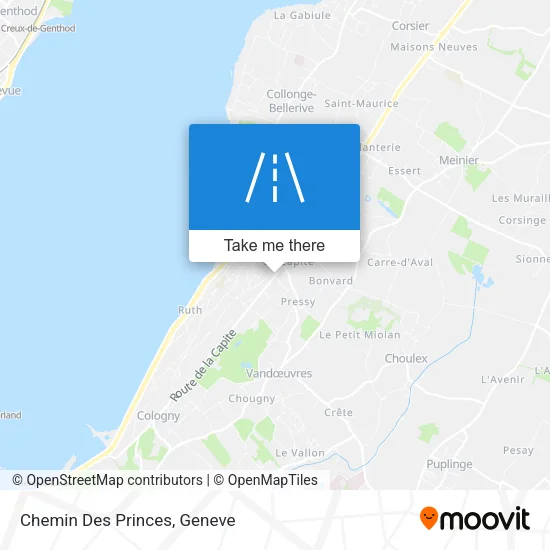 Chemin Des Princes map