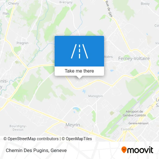 Chemin Des Pugins map