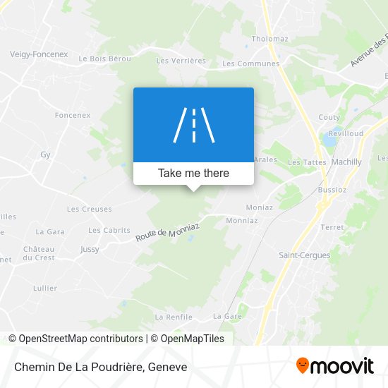 Chemin De La Poudrière map