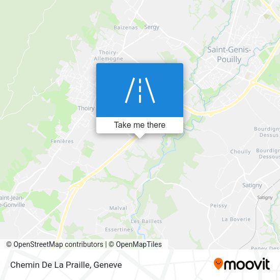 Chemin De La Praille map