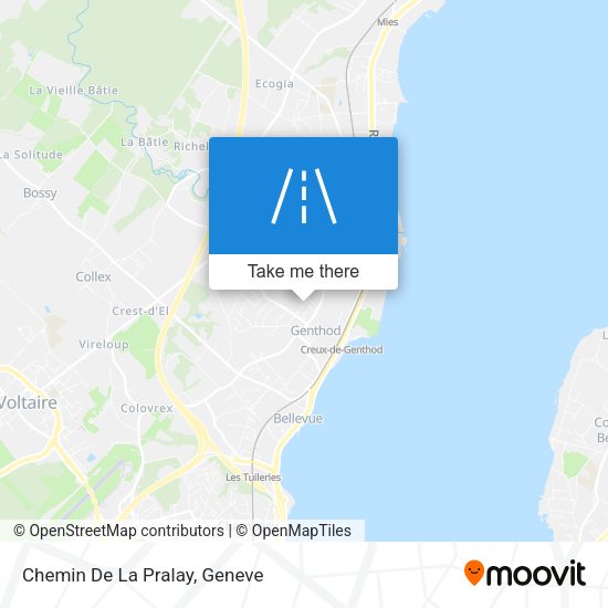 Chemin De La Pralay map