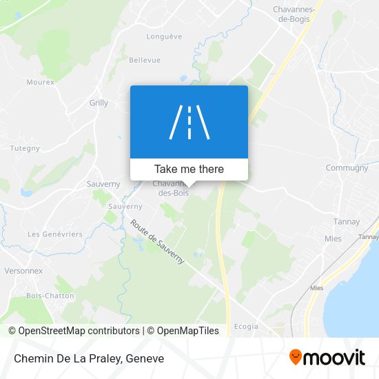 Chemin De La Praley map