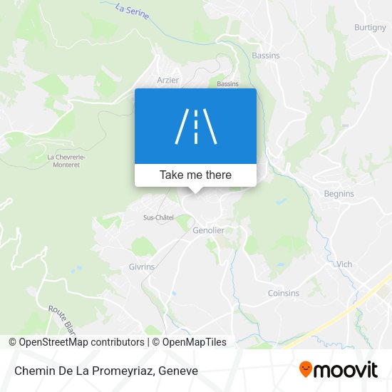 Chemin De La Promeyriaz map