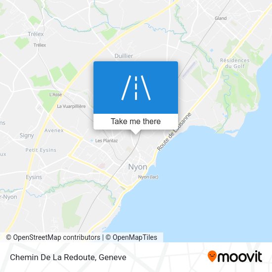 Chemin De La Redoute map