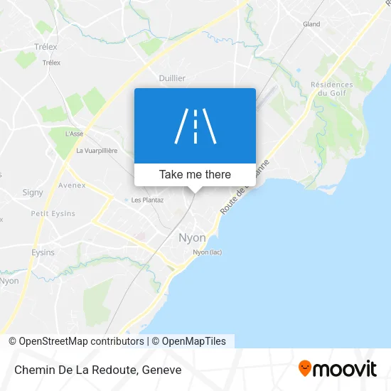 Chemin De La Redoute map