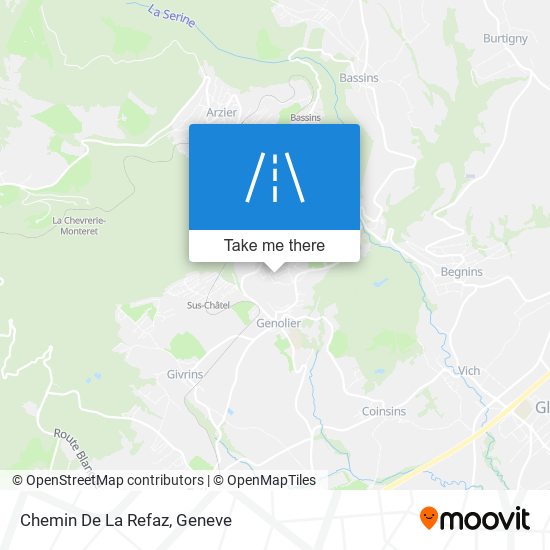 Chemin De La Refaz map