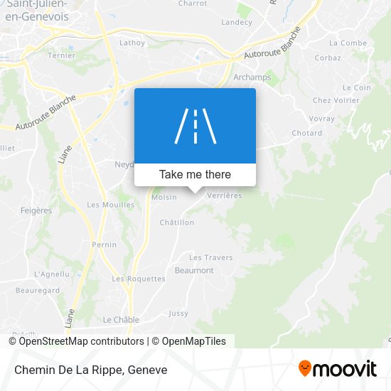 Chemin De La Rippe map