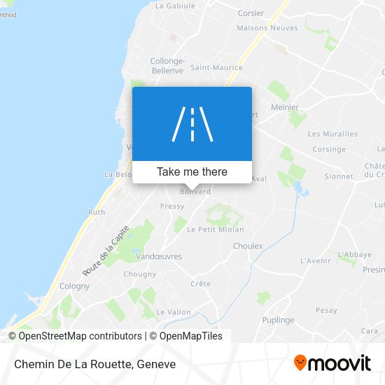 Chemin De La Rouette map