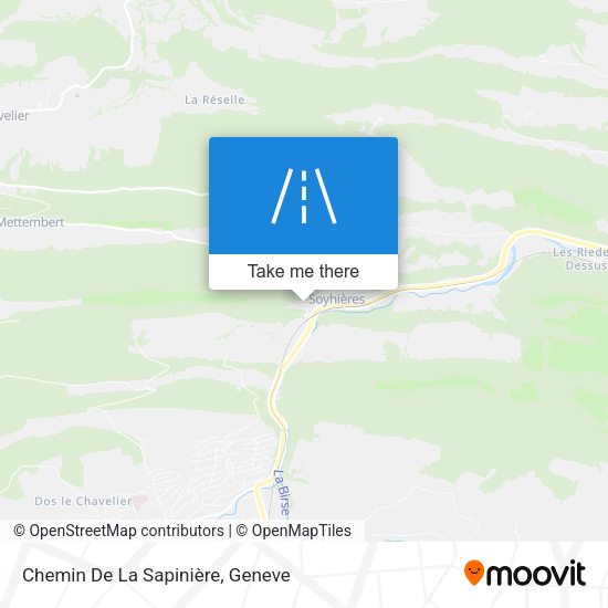 Chemin De La Sapinière map