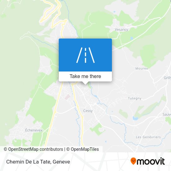 Chemin De La Tate map