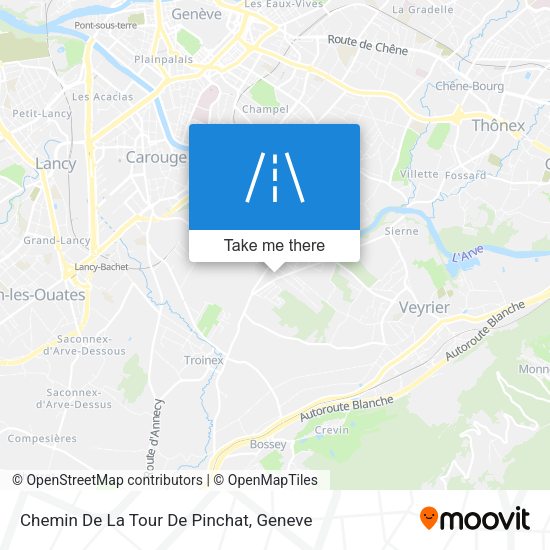 Chemin De La Tour De Pinchat map