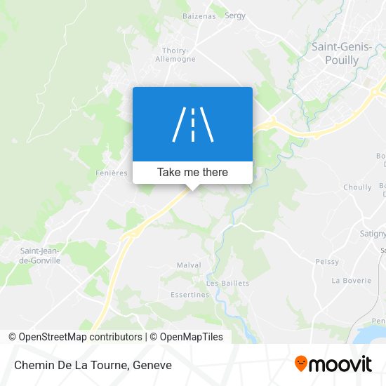 Chemin De La Tourne map