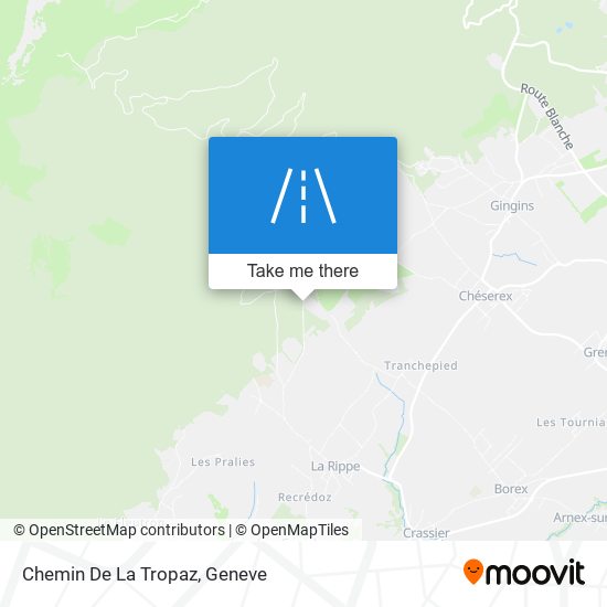 Chemin De La Tropaz map