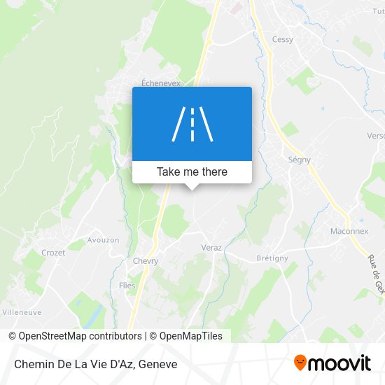 Chemin De La Vie D'Az map