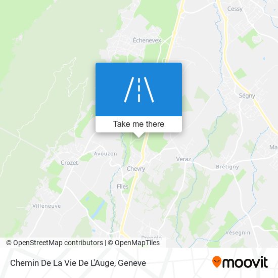 Chemin De La Vie De L'Auge map