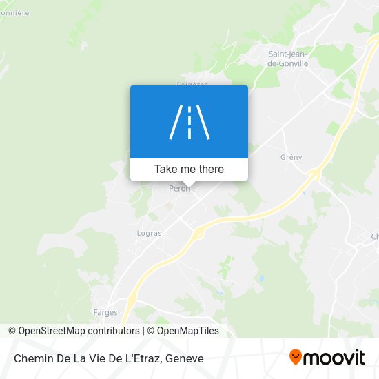 Chemin De La Vie De L'Etraz map