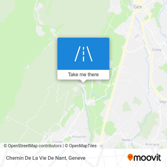 Chemin De La Vie De Nant map