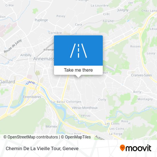 Chemin De La Vieille Tour map