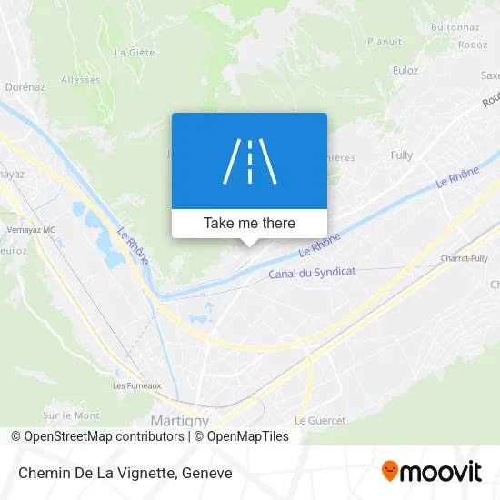 Chemin De La Vignette map