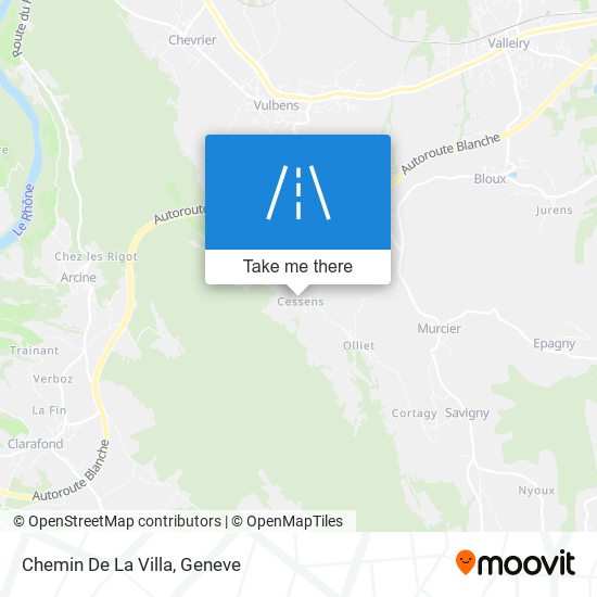 Chemin De La Villa map