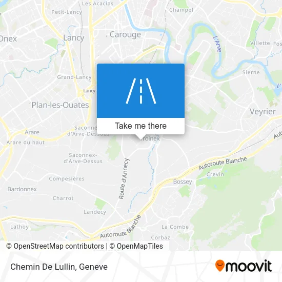 Chemin De Lullin map