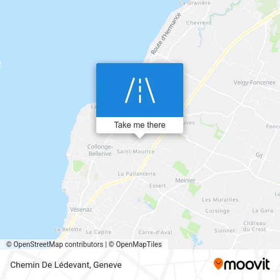 Chemin De Lédevant plan