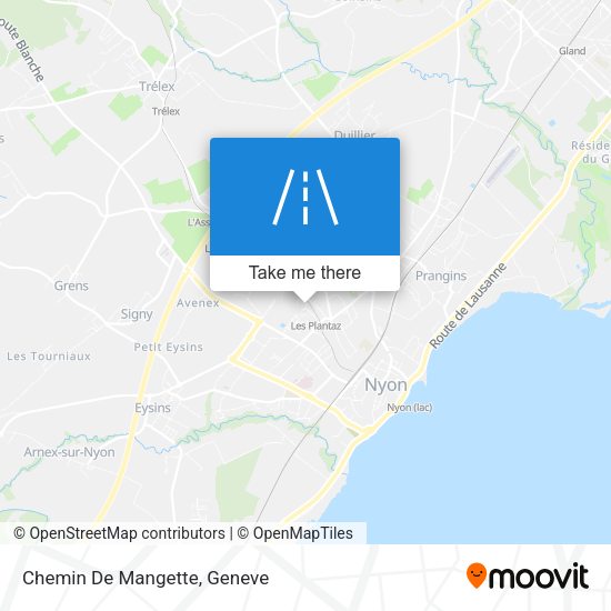 Chemin De Mangette map