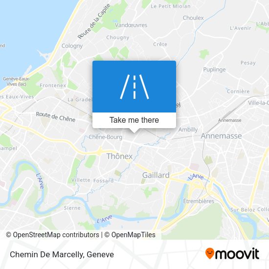 Chemin De Marcelly map